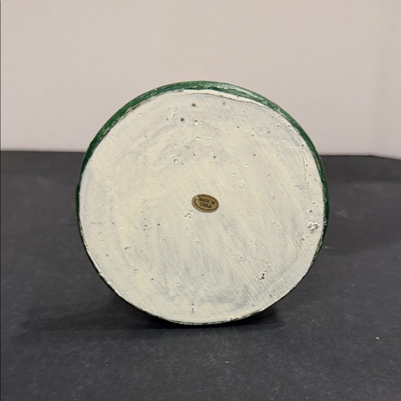 Country Christmas Folk Art Festive Snowman Candle Holder - Picture 4 of 8